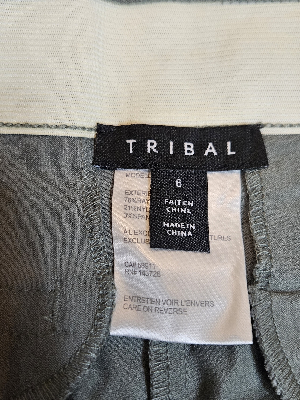 Tribal Sage Slim Cropped Straight Ankle Pants Size 6 - Picture 6 of 8